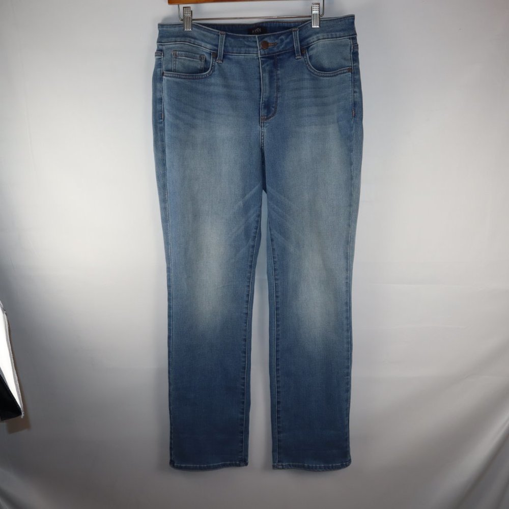 NYDJ Marilyn Straight Blue Medium Wash Jeans Women's Size 10 and 12 - Picture 10 of 16